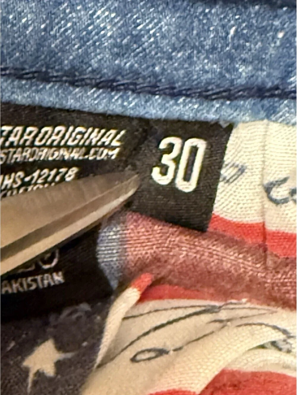 Rockstar Original RSM 205 Flare Denim Paint Splattered Distressed Jeans Size 30